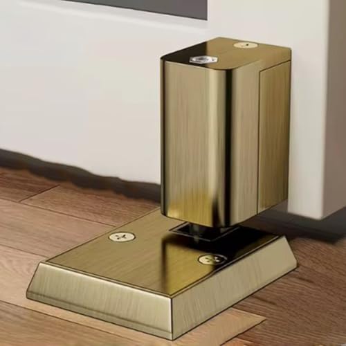 Winddichter Türstopper aus Zinklegierung, mechanisch verstellbar, ohne Bohren für einfache Verwendung an mehreren Türen (Antikbronze) von NbgrvB