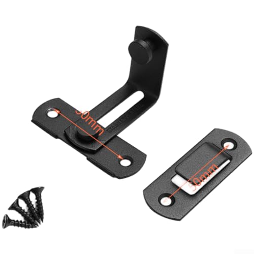 Zuverlässiger Edelstahl-Türriegel mit 90-Grad-Sicherheitsschloss und verstellbarer Begrenzungsplatte für verbesserte Türsicherheit und Ausrichtung (C) von NbgrvB