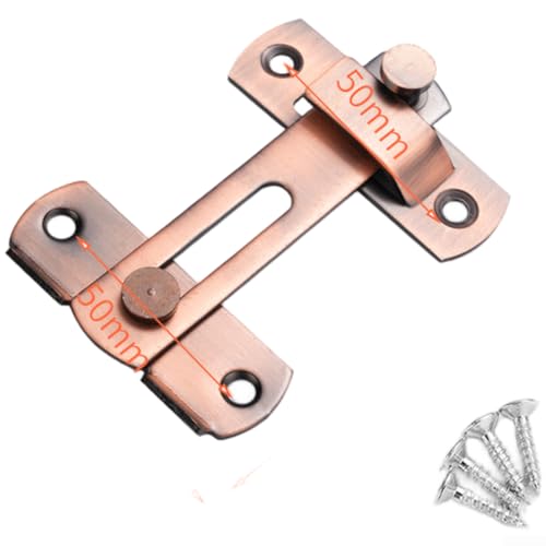 Zuverlässiger Türriegel aus Edelstahl mit 90-Grad-Sicherheitsschloss und verstellbarer Begrenzungsplatte für verbesserte Türsicherheit und Ausrichtung (B) von NbgrvB