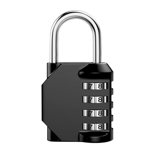 Zahlenschloss | Vorhängeschloss | Zinklegierung Kofferschloss | Spindschloss | 4 Stellig Zahlencode Schloss | Vorhängeschlösser Mit Code | Individuell Einstellbarer Zahlencode Für Schule, Fitnessstudi von Nbhuiakl