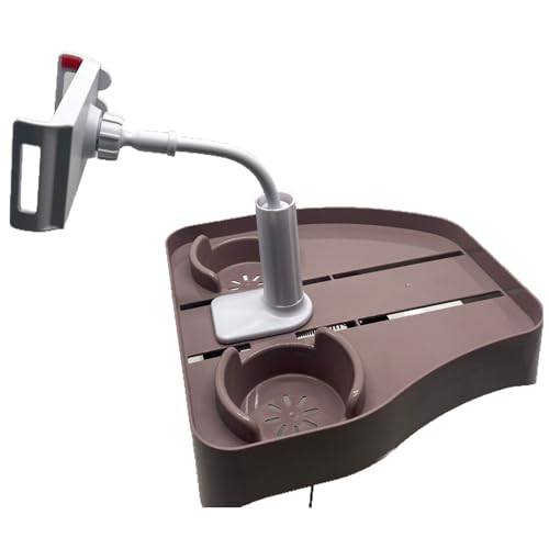 Nchdewui 3 in 1 Verstellbares Whirlpool-Tablett (mit Getränkehalter), wasserdichter Pool-Handyhalter und Tablet-Halter-Tablett, aufblasbares Pool/Spa-Tablett (A) von Nchdewui