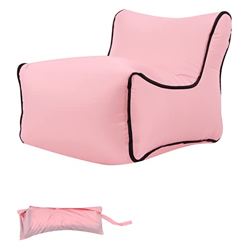 Nchdewui Aufblasbarer Kinderstuhl, Travel Portable Pocket Seat Aufblasbarer Stuhl Sofa Lounger Sitz geeignet für Camping, Gaming, Outdoor, Indoor (Rosa) von Nchdewui