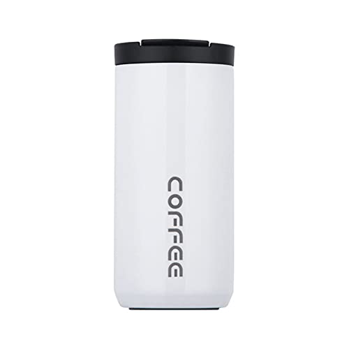 Nchdewui Thermobecher Kaffeebecher to go,500ml Kaffeebecher Thermo,Edelstahl Doppelwandig Reisebecher Travel Mug,Vakuum Isolierbecher mit auslaufsicherem Deckel für Eiskaffee/Heißen Kaffee (White) von Nchdewui