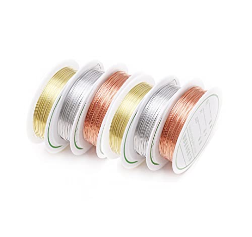 Ncheli 6pcs Draht Schmuckdraht Basteldraht Bunt,Anlaufbeständiger Kupferdraht Basteldraht Schmuckdraht Schmuck Faden Kupferdraht Set für das Handwerk Perlenschmuck herstellung 0.5mm Ncheli 6pcs Draht Schmuckdraht Basteldraht Bunt,Anlaufbeständiger Kupferdraht Basteldraht Schmuckdraht Schmuck Faden Kupferdraht Set für das Handwerk Perlenschmuck herstellung 0.5mm von Ncheli