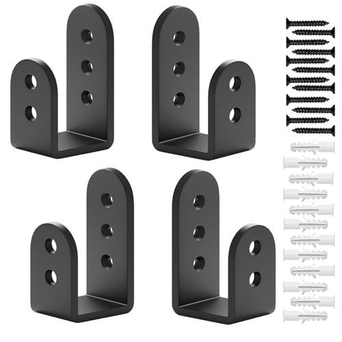 4 Stück U Winkel Halterung Metall,2 x 4 Tür-Barricade-Klammern,icherheits-U-Klammer als Türverstärkung Schwarz 4 Stück U Winkel Halterung Metall,2 x 4 Tür-Barricade-Klammern,icherheits-U-Klammer als Türverstärkung Schwarz von Ndjiloik