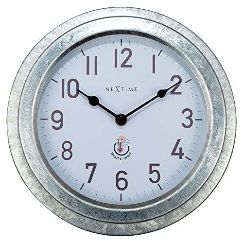 NeXtime 4301GA Wanduhr, Metall, Silber, 22cm von NeXtime