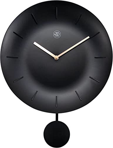 Nextime Bowl Wanduhren, Metall und Kunststoff, Schwarz, 30 cm von NeXtime