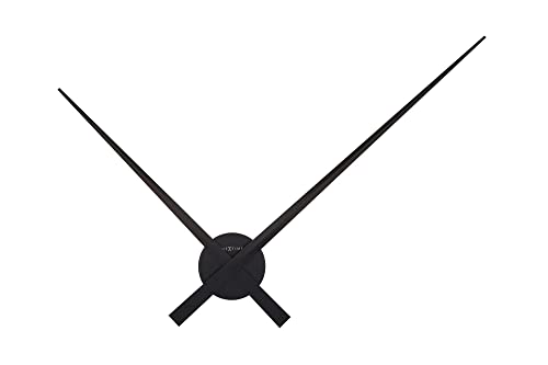 Nextime Hands Wanduhren, Metall und Kunststoff, Schwarz, Ø 85 cm von NeXtime