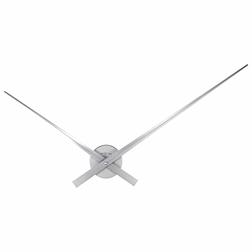 NeXtime 2269zi Hands Wanduhren, Metall und Kunststoff, Silberfarben, Ø 85 cm von NeXtime