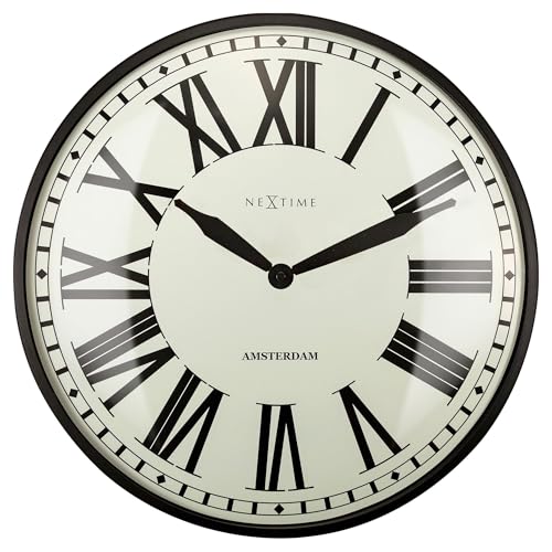 NeXtime Wanduhr Dia. 40cm - Metall Amsterdam Stil Uhrwerk NeXtime Wanduhr Dia. 40cm - Metall Amsterdam Stil Uhrwerk von NeXtime