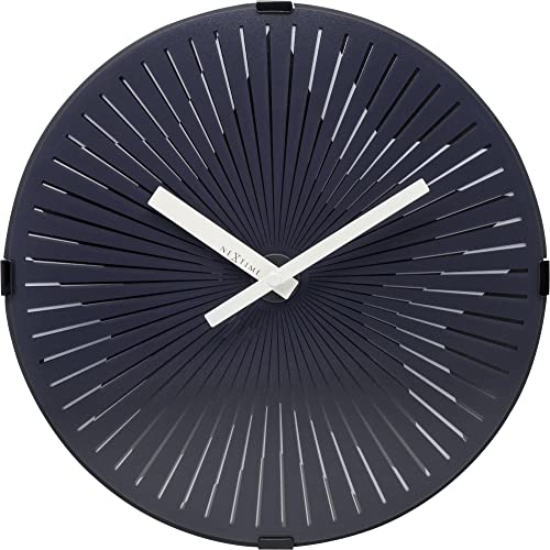 NeXtime Motion Star - White Wanduhren, Metall und Kunststoff, Weiß, 30.5 cm von NeXtime