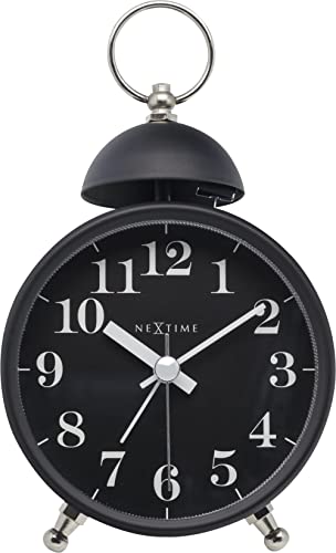 NeXtime 5213ZW Wecker, Metall und Kunststoff, Schwarz, Ø 16 cm von NeXtime