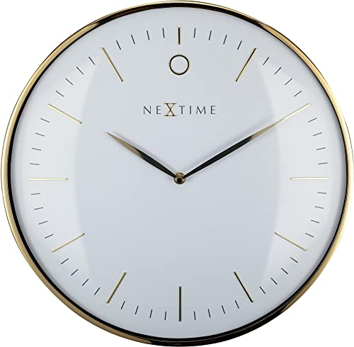 NeXtime 3235 WI Glamour, Metal, Gold/Weiß, 40 cm von NeXtime