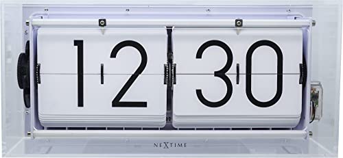 Nextime 5209TR Wecker, Metall und Kunststoff, Transparent, Ø 36 cm von NeXtime