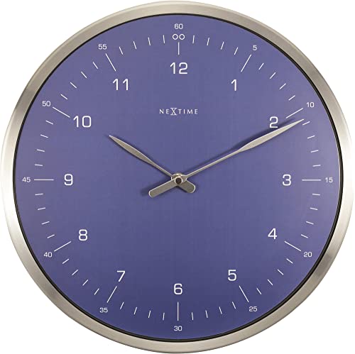 Nextime 60 Minutes Wanduhren, Metall und Kunststoff, Blau, 30.2 cm Nextime 60 Minutes Wanduhren, Metall und Kunststoff, Blau, 30.2 cm von NeXtime