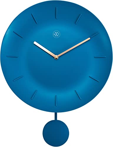 Nextime Bowl Wanduhren, Metall und Kunststoff, Türkis, 30 cm von NeXtime
