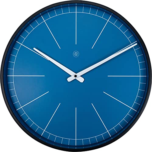 Nextime Ethan Wanduhren, Metall und Kunststoff, Blau, 38.4 cm Nextime Ethan Wanduhren, Metall und Kunststoff, Blau, 38.4 cm von NeXtime