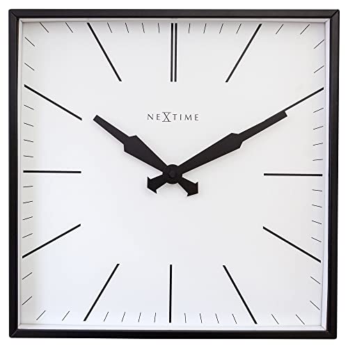 NeXtime Wanduhr 35x35cm - Quadrat Be Square Stil von NeXtime