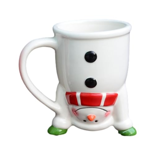 Personalisierte Weihnachtsbecher Erwachsene, Neuheit Keramik Kaffeetasse Kinder Weihnachtsgeschenke, Trinkbecher Weihnachtsdeko, Weihnachten Schneemann Tassen Und Becher Für Tee, Kaffee, Getränke von Neamou