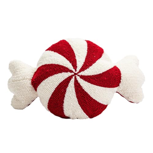 Red And White Sweets Candy Cane Pillow, Schlafzimmer Peppermint Sweets Plush, Candy Canes Christmas Decorations, Kawaii Plüsch Weihnachtskissen Raumdeko, Weihnachtsdekorationen Cushions And Throws von Neamou