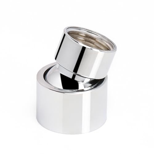 NearMoon Duschkopf-Drehkugel-Adapter, massives Messing, Duschanschluss, verstellbare Schwenkkugel für 20,3 cm Duschkopf, Ersatz-Kugelgelenk (Chrom-Finish) von NearMoon