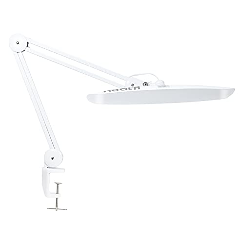 Neatfi (Neues Modell) XL 2.200 Lumen LED-Arbeitsleuchte, dimmbar,korrelierte Farbtemperatur 3000–6000K, 24W superhelle Lampe, 117 SMD-LEDs (CCT mit Klemme, Weiß) von Neatfi
