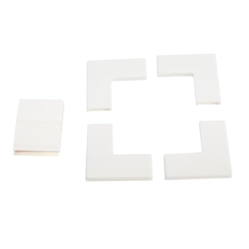 NeatiEase Fliegengitter Fenster Magnet-Zubehör, 4 Fenster-Ecken, 2 Fenster-Clips (Weiß) von NeatiEase