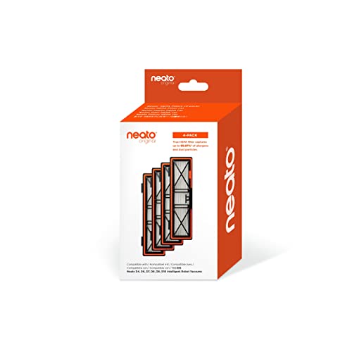 Neato Robotics - 945-0379 - True HEPA-Filter mit Mesh (4er-Pack) - für D10 D9 D8 D7 D6 D4 von Neato Robotics