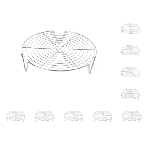 10 Stück Edelstahl Dampfgarer Rack Steaming Tray Stand für Restaurant Küche 16cm Silber von NeaxgeandX