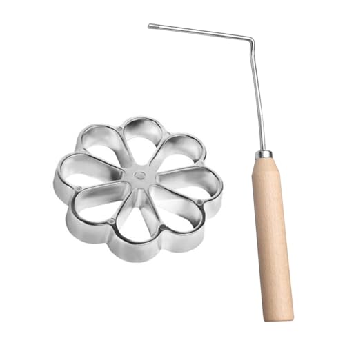 Rosetten-Eisen-Form mit Griff, Waffel-Timbale-Formen, Blume von NeaxgeandX