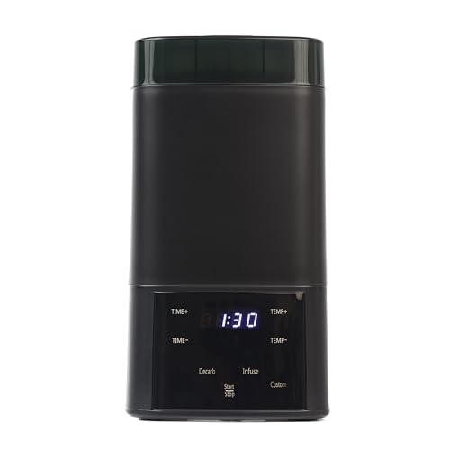 Nebula Boost Decarboxylator & Infuser | Kräuteraktivierung & Aufguss Butter Churner, Räucherzubehör, Butter Maker Mit Unverwechselbarem Behälter | Sleeve & Aktualisiertes Deckeldesign | Schwarz von Nebula