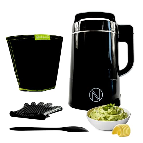 Nebula Infusion Chef | Elektrischer Kräuterbutter-, Öl- und Gummibärchenhersteller | Tinkturen, Öle und Butter herstellen | Reinigungsmodus | 1200ml Fassungsvermögen | Schwarz von Nebula