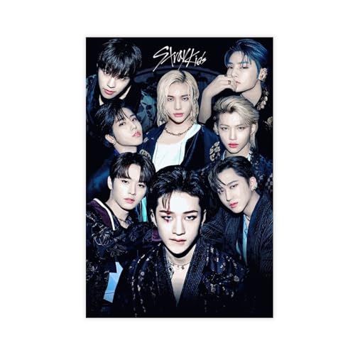 Kpop Stray Kids Leinwand-Poster, Moderne Wandkunst, Ästhetisches Bild für Schlafzimmer- und Wohnzimmerdekoration Ungerahmt 40x60cm von NebulaNova