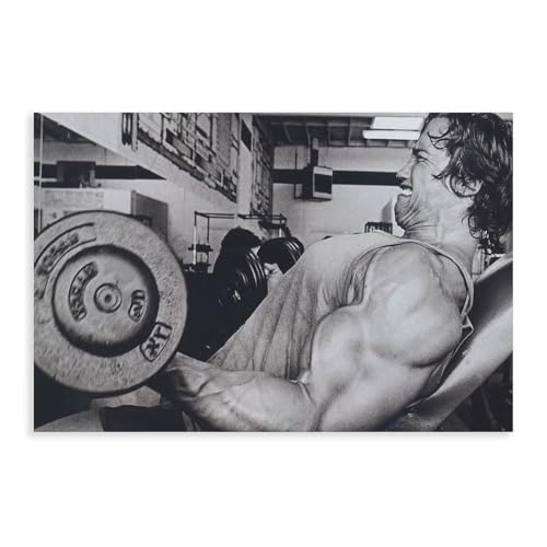 NebulaNova Arnold Schwarzenegger 2 Leinwand Poster Schlafzimmer Dekor Sport Landschaft Büro Zimmer Dekoration Geschenk Unframe-style 16x24inch(40x60cm) von NebulaNova