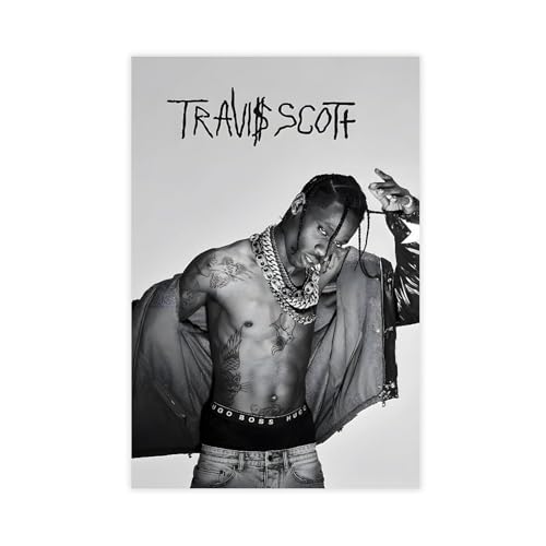 NebulaNova Travis Scott Album Poster 3 Leinwand Poster Schlafzimmer Dekoration Landschaft Büro Raumdekoration Geschenk Unframe-style 16x24inch(40x60cm) von NebulaNova