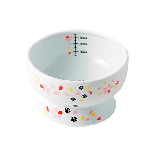 Erhöhter Katzen-Wassernapf (Sakura Limited Edition) von NECOICHI