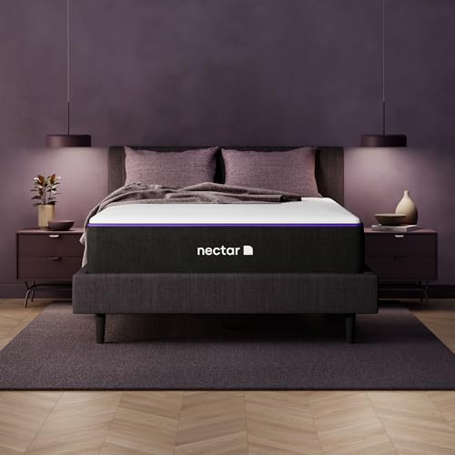 Nectar Hybrid Bettmatratze, konventionell, Memory-Schaum, weiß, Einzelbett von Nectar