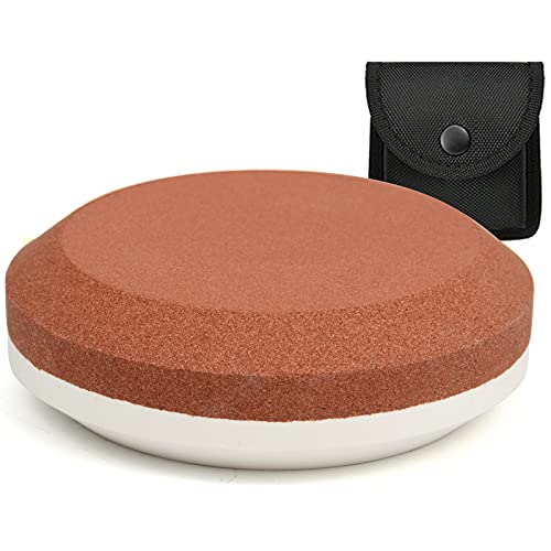 NedFoss Axe/Hatchet Sharpening Puck Whetstone Knife Sharpening Stone, Dual Grit Multi-Purpose Sharpener with Sheath (B-Black) von NedFoss