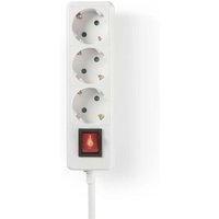 Abzweigdose geerdete steckdose typ f cee 77 3 fach 150 m 3680 w 16 a erdungsart seitenanschluss 230 v ac 5060 hz steckdosenwinkel 45 - h05vv f 3g15mm von Nedis
