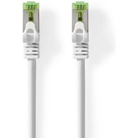 Cat7 netzwerkkabel sftp rj45 stecker rj45 stecker 050 m snagless rund lszh wei box von Nedis