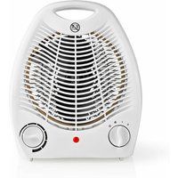 Heizlüfter 2 Heizstufen Kaltluftstufe Heizgerät 20m² Überhitzungsschutz, Kabel 110 cm, BxHxT 21,5 x 25,5 x 14 cm Nedis HTFA13CWT von Nedis