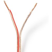 Hogtalarkabel 2x 150 mm cca 150 m rund pvc transparent emballage von Nedis