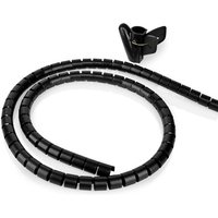 Kabelmanagement spiralschlauch 1 stk maximale kabelstarke 22 mm pe schwarz von Nedis