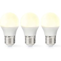 Led lampe e27 g45 49 w 470 lm 2700 k varm vit retrostil matt 3 st von Nedis