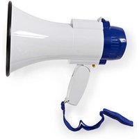 Megaphon maximaler bereich 250 m maximale volumensteuerung 115 db gebaut in mikrofon gebaut in sirene aufzeichnungsfunktion blau weiss 38853199 Megaphon maximaler bereich 250 m maximale volumensteuerung 115 db gebaut in mikrofon gebaut in sirene aufzeichnungsfunktion blau weiss 38853199 von Nedis