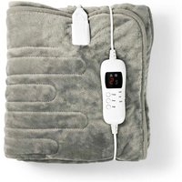 Nedis - Elektrische Heizdecke Grau Fleece Wärmeunterbett Kuschel Abschaltautomatik Nedis - Elektrische Heizdecke Grau Fleece Wärmeunterbett Kuschel Abschaltautomatik von Nedis