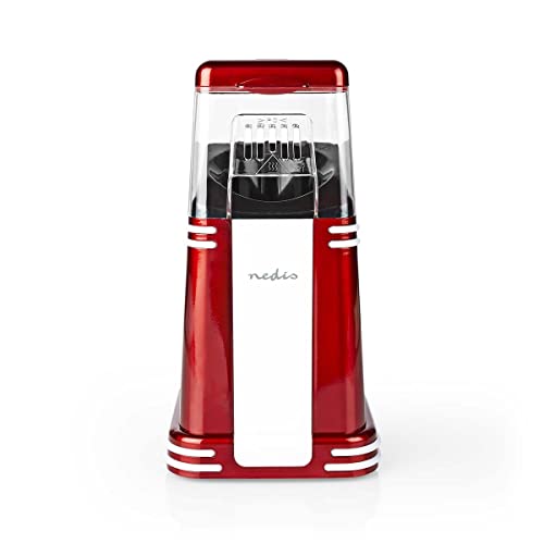 Popcorngerät - 1200 W - 2-4 min - Red/Weiss von NEDIS