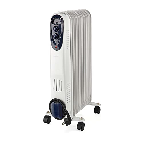 Nedis HTOI30WT9 Mobile Oil Radiator, Weiss von NEDIS