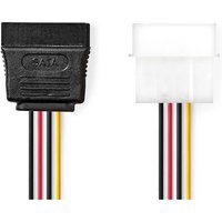 Nedis - Internes stromkabel molex stecker sata 15 pin buchse vergoldet 015 m rund pvc mehrfarbig box 82612486 82612486 82612486 82612486 82612486 von Nedis