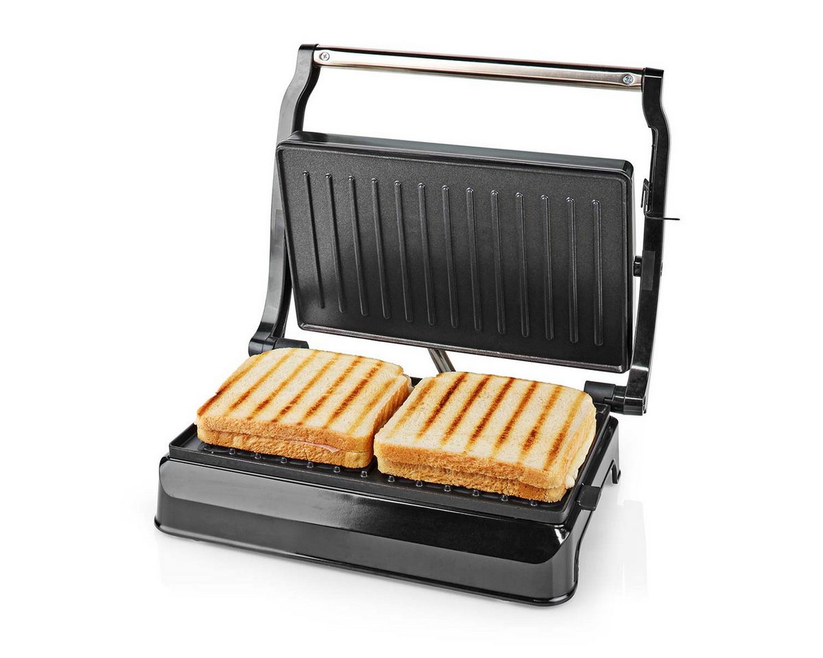 Nedis Kontaktgrill Kontaktgrill Grill Tischgrill Panini 700W Aluminium / Kunststoff, 700 W Nedis Kontaktgrill Kontaktgrill Grill Tischgrill Panini 700W Aluminium / Kunststoff, 700 W von Nedis